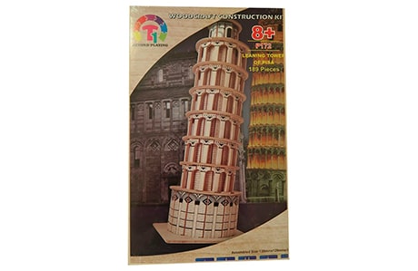 پازل چوبی سه بعدی رایا مدل برج پیزا