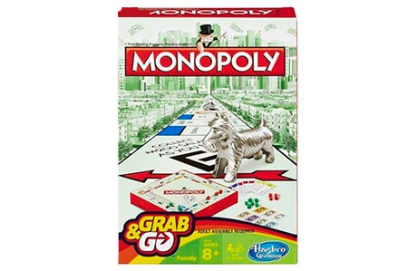 بازی فکری هاسبرو مدل Monopoly Grab N Go Game